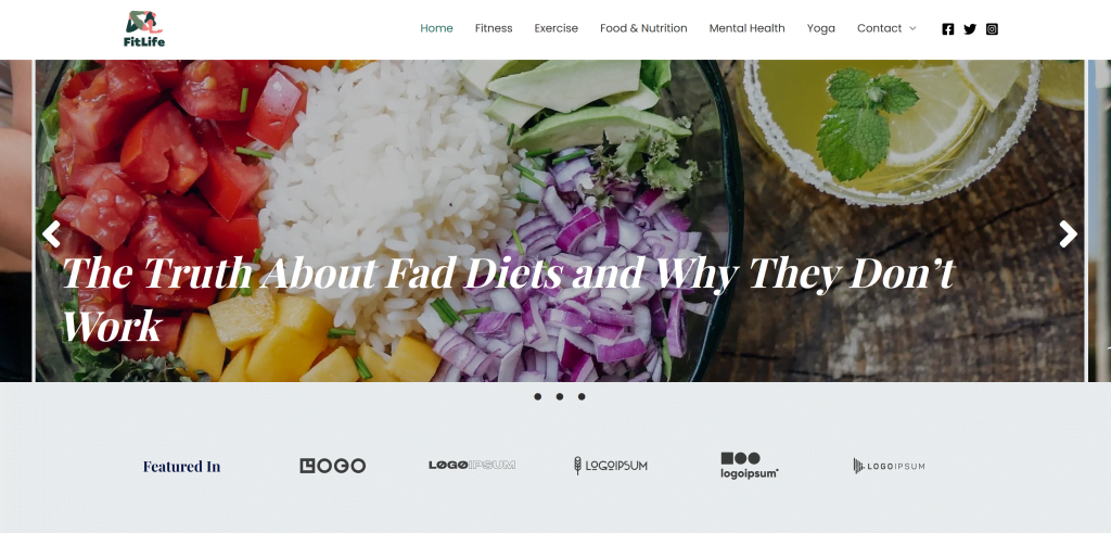 wordpress website for blog