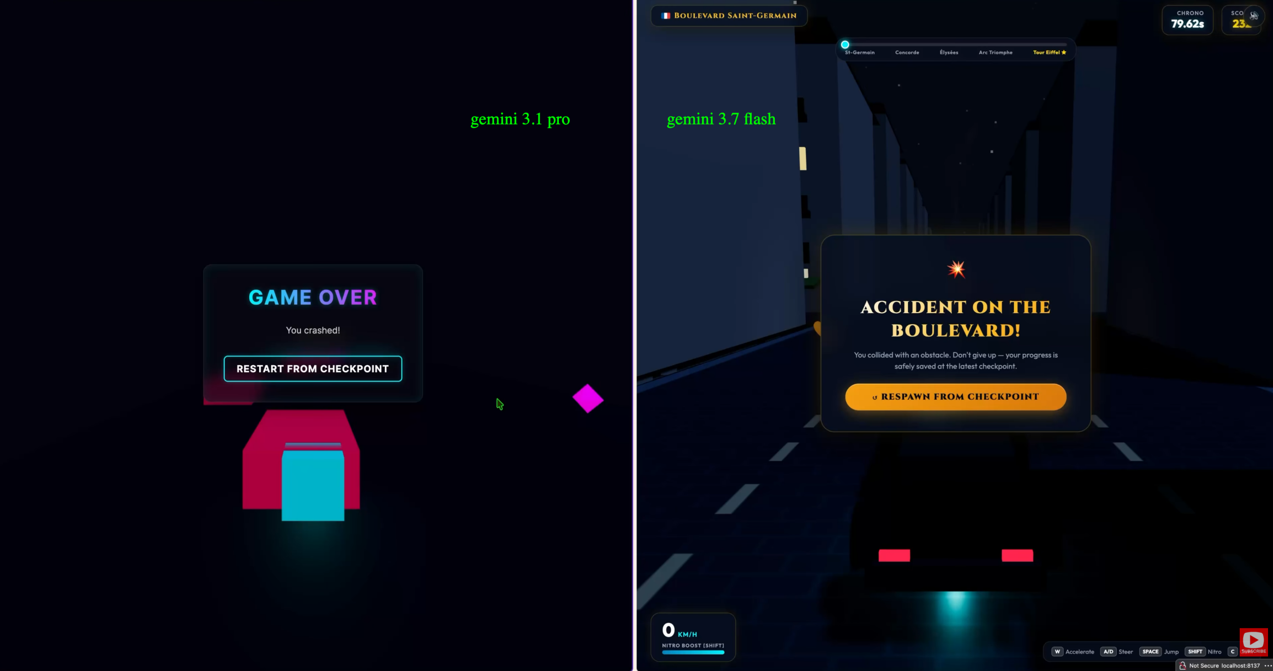 image gemini 3.7 flash vs gemini 3.1 pro for game development